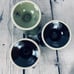 Longaberger Sundae Dishes Set/2 Ebony Sage