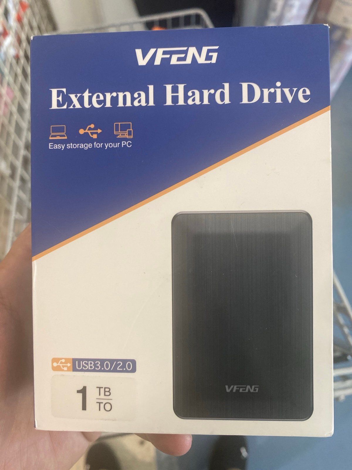 VFENG 1 TB External Hard Drive USB 3.0/2.0