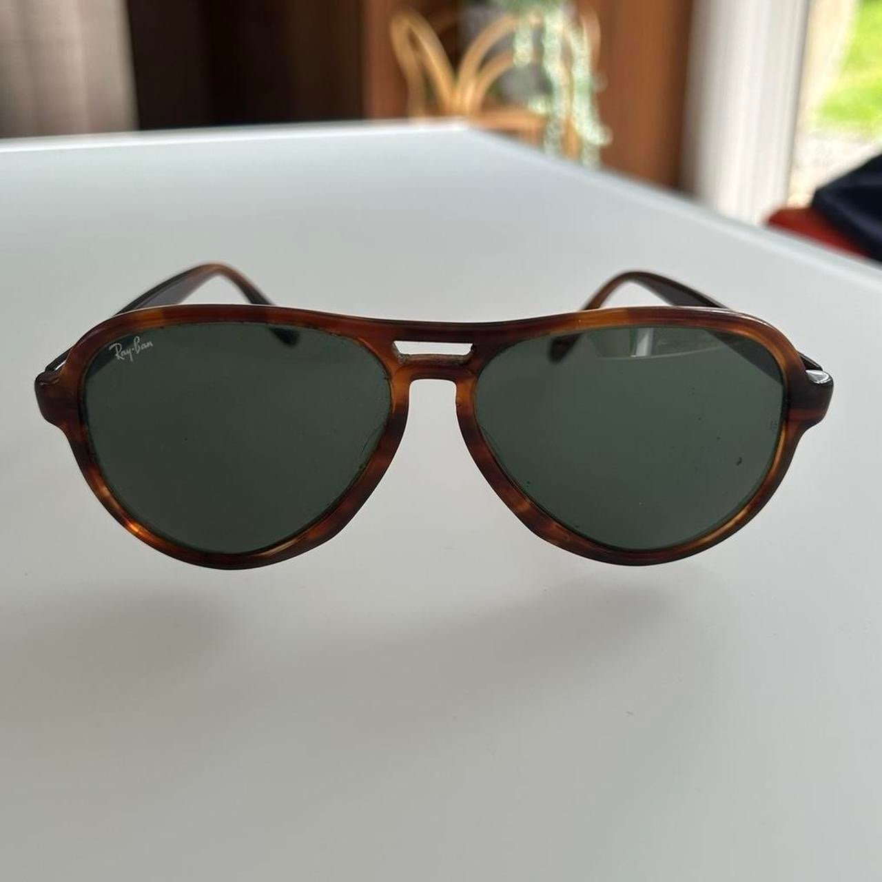 Vintage Ray Ban B&L Vagabond 56mm Brown Havana Aviator 1970s
