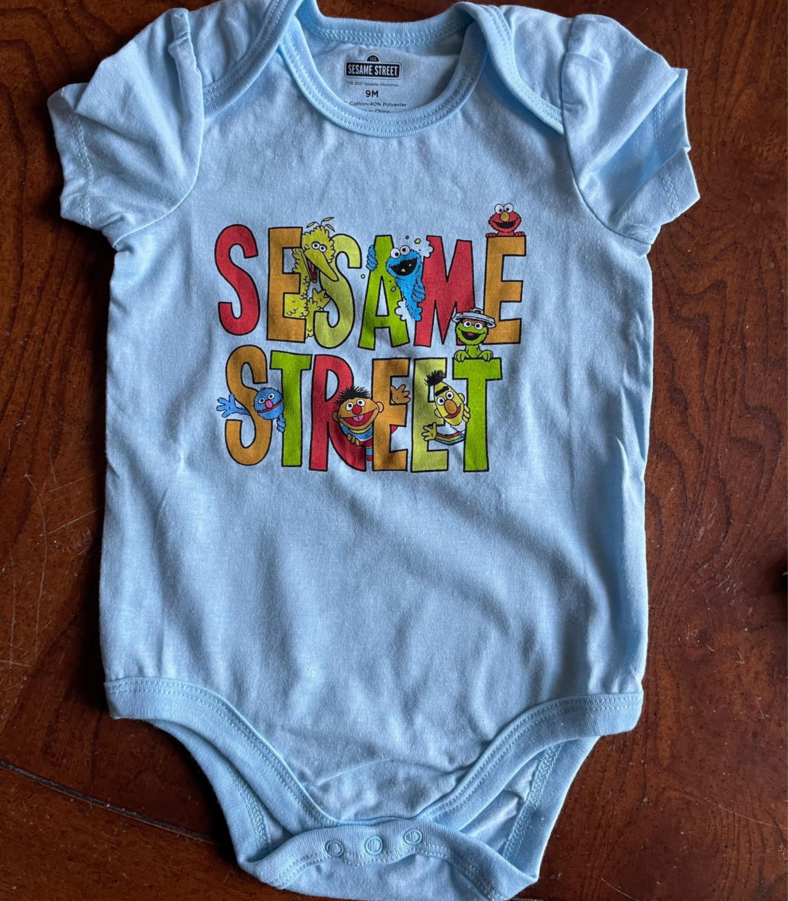 Okie Dokie, Sesame Street, Onesie, blue, size 9 months