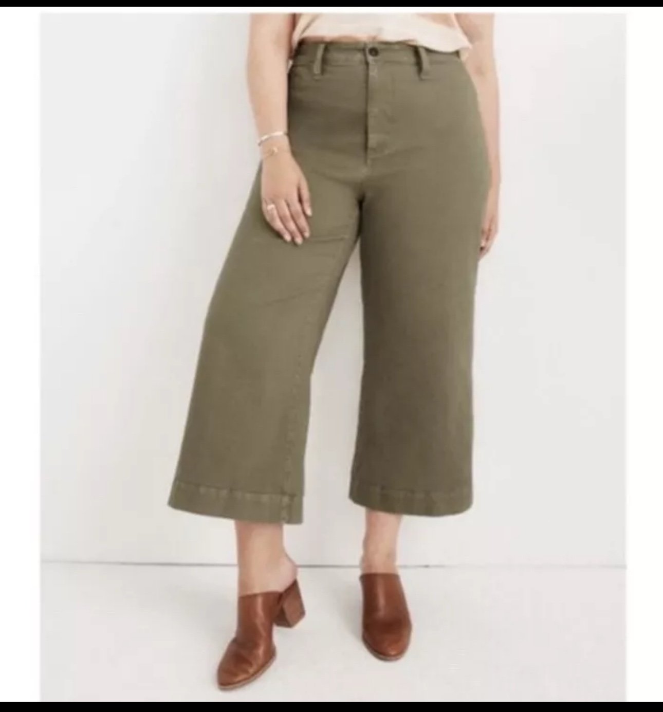 Tall Emmett Wide-Leg Crop Pants sz 31