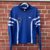 Vintage FILA Blue Striped Val Gardena Italian Ski 1973 Half Zip Up Jacket Large