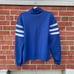 Vintage FILA Blue Striped Val Gardena Italian Ski 1973 Half Zip Up Jacket Large