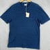 Faherty T-Shirt Adult Large Blue Deep Sea Stripe Pocket Tee Short Sleeve Men NEW