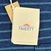 Faherty T-Shirt Adult Large Blue Deep Sea Stripe Pocket Tee Short Sleeve Men NEW