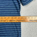 Faherty T-Shirt Adult Large Blue Deep Sea Stripe Pocket Tee Short Sleeve Men NEW