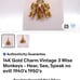 14 K yellow gold three wise monkey 3D charm/pendant 5.3 grams