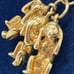 14 K yellow gold three wise monkey 3D charm/pendant 5.3 grams
