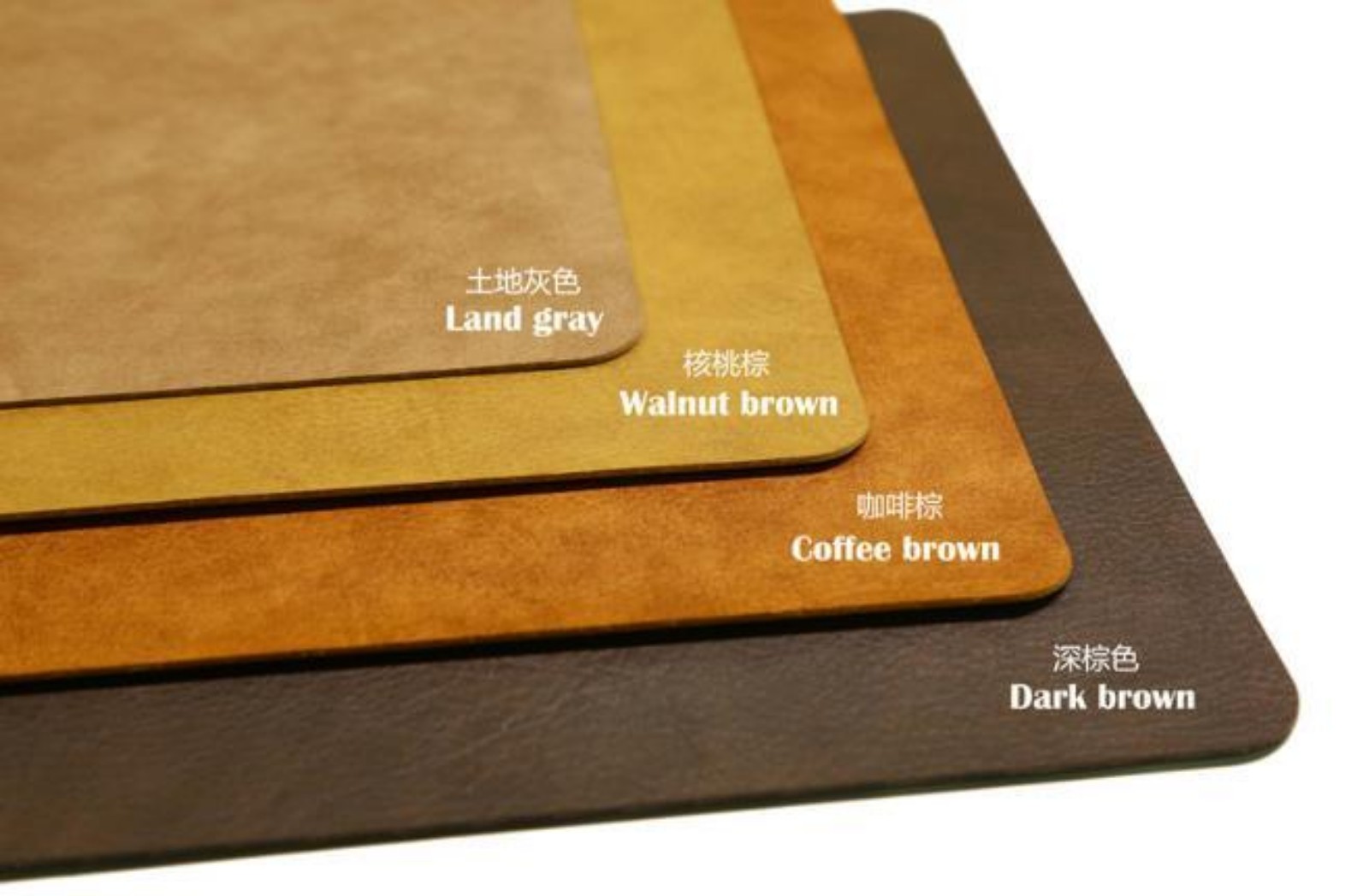 Cowhide Cow Leather Waterproof and Oil Proof Dining Table Mat Heat Insulation Pl