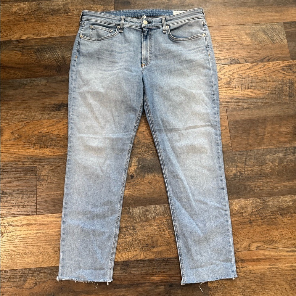 Rag & Bone Dre Low Rise Ankle Slim Boyfriend Jeans Light Wash Women's 31