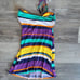 Y2k stripes halter top