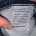 Kancan distressed raw hem dark wash 7/27 stretchy ankle jeans