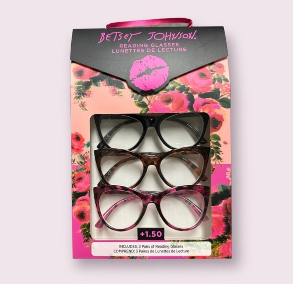 Betsey Johnson 3PCK Reading Glasses