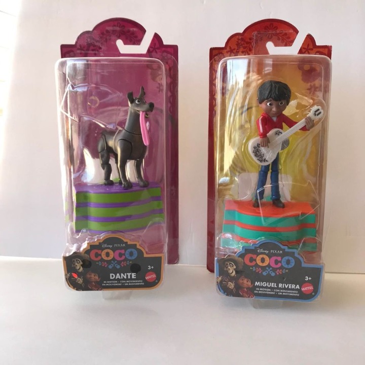 Disney Pixar coco movie Miguel Rivera and Dante toys figurines set toys