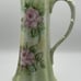 Rare Hand-Painted, Artist Signed, Porcelain Pitcher with Floral Design
