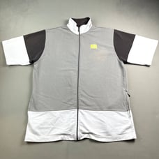 Vintage Nike Lebron James Shooting Shirt Adult XXL Gray Full Zip Basketball y2k