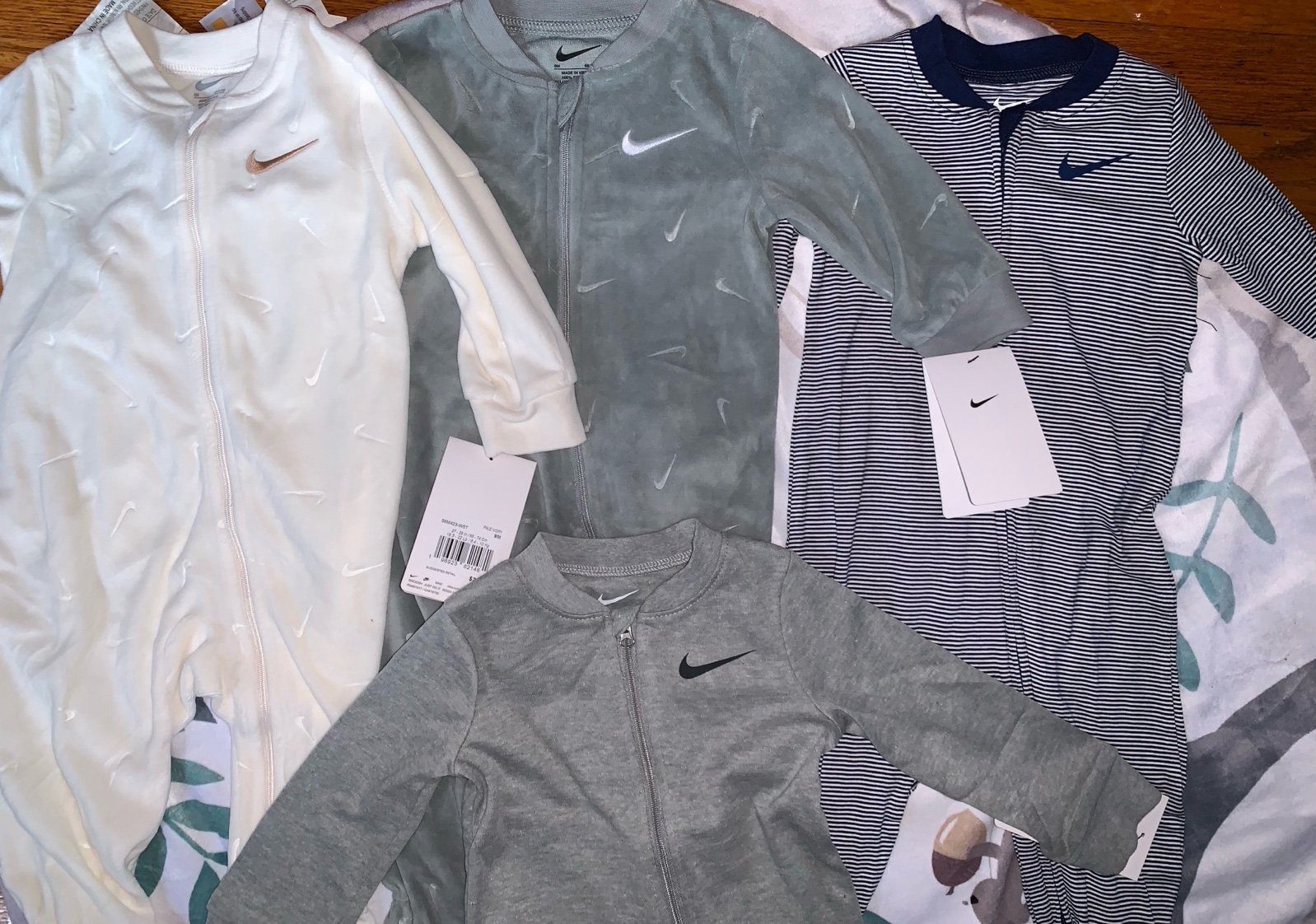 9 month winter nike onsie bundle