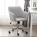 Grey desk chair vanity office chair