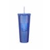Disney World 50th Anniversary Starbucks Studded Tumbler Blue Purple WDW New