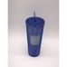 Disney World 50th Anniversary Starbucks Studded Tumbler Blue Purple WDW New