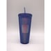Disney World 50th Anniversary Starbucks Studded Tumbler Blue Purple WDW New