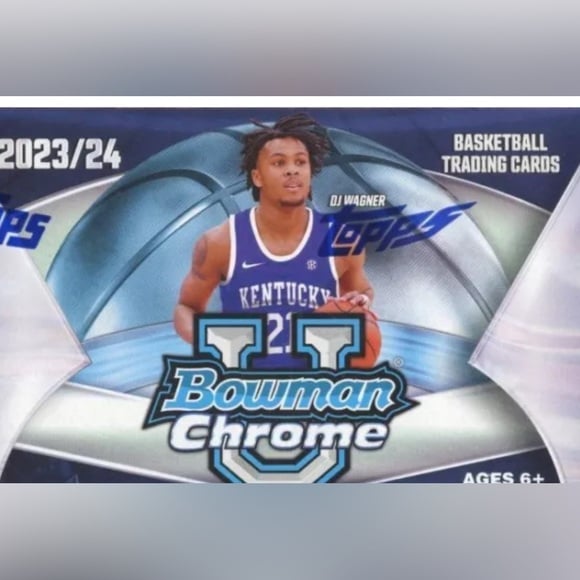 2023/24 Bowman University CHROME Basketball EXCLUSIVE Factory Sealed Blaster Box