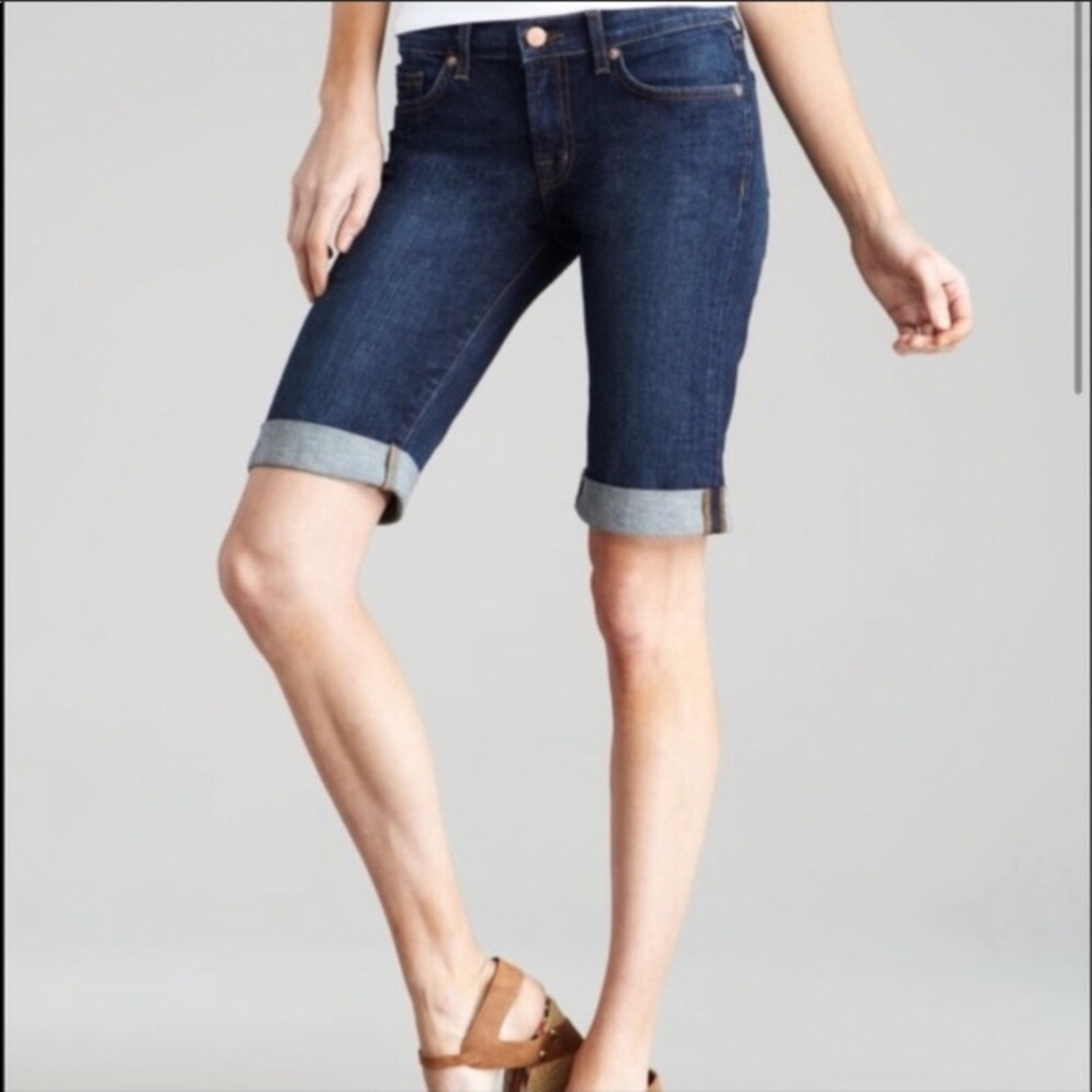 J Brand Revenge Cuffed Denim Shorts NWT size 25