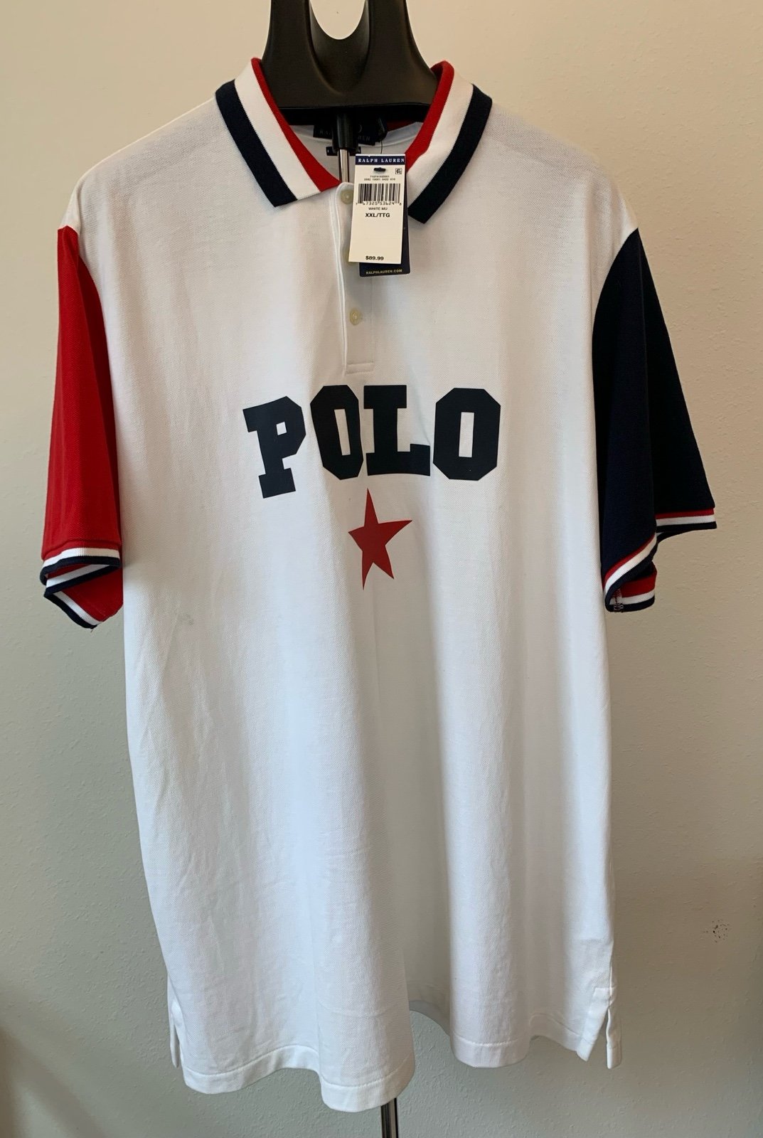 Polo Ralph Lauren Classic-Fit Mesh Polo Americana Shirt Multicolor Men’s 2XL