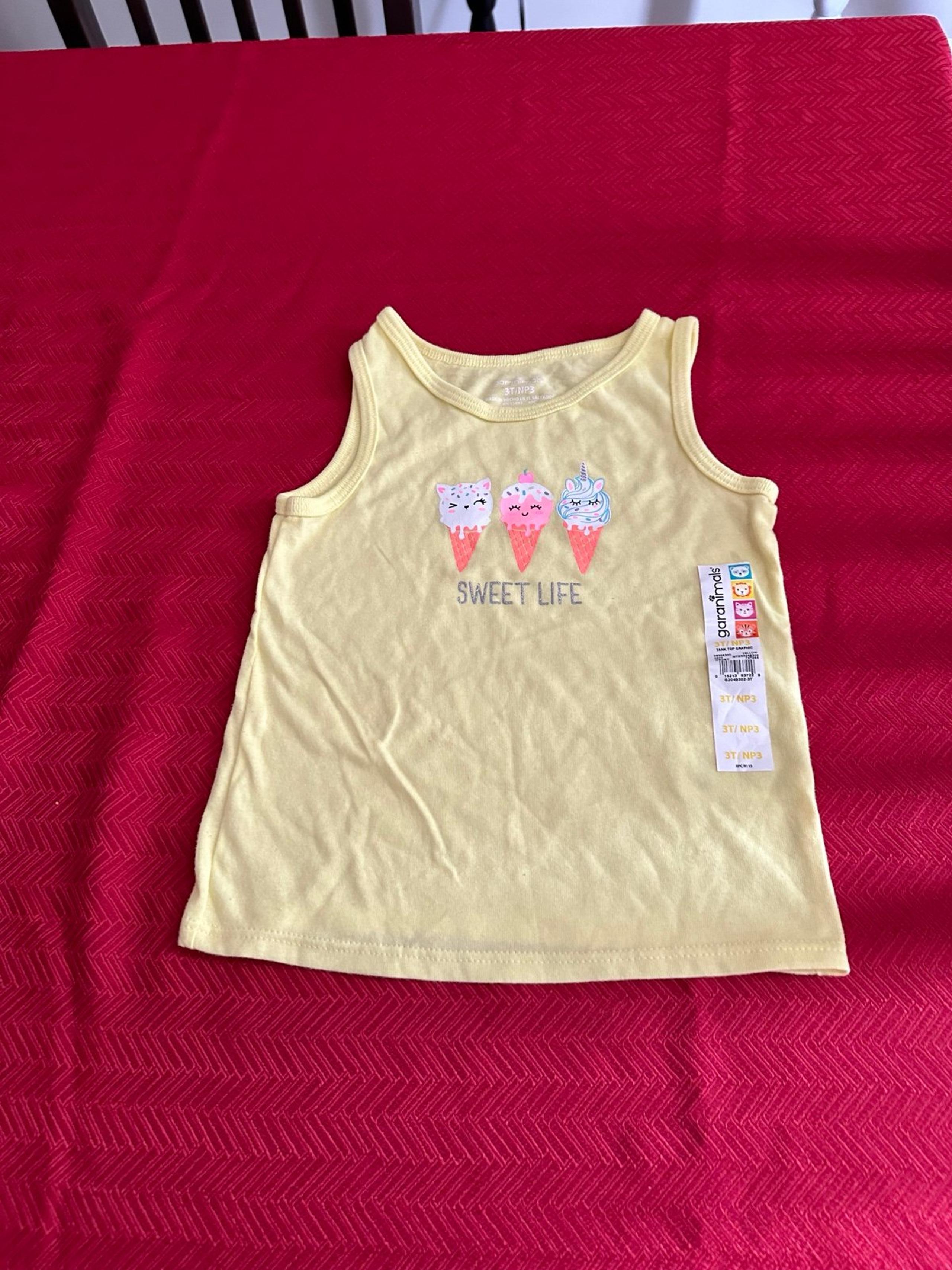 Garanimals toddler graphic tank color yellow size 3T