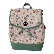 Studio Ghibli My Neighbor Totoro Floral Mini Backpack Anime Cinch Closure 11