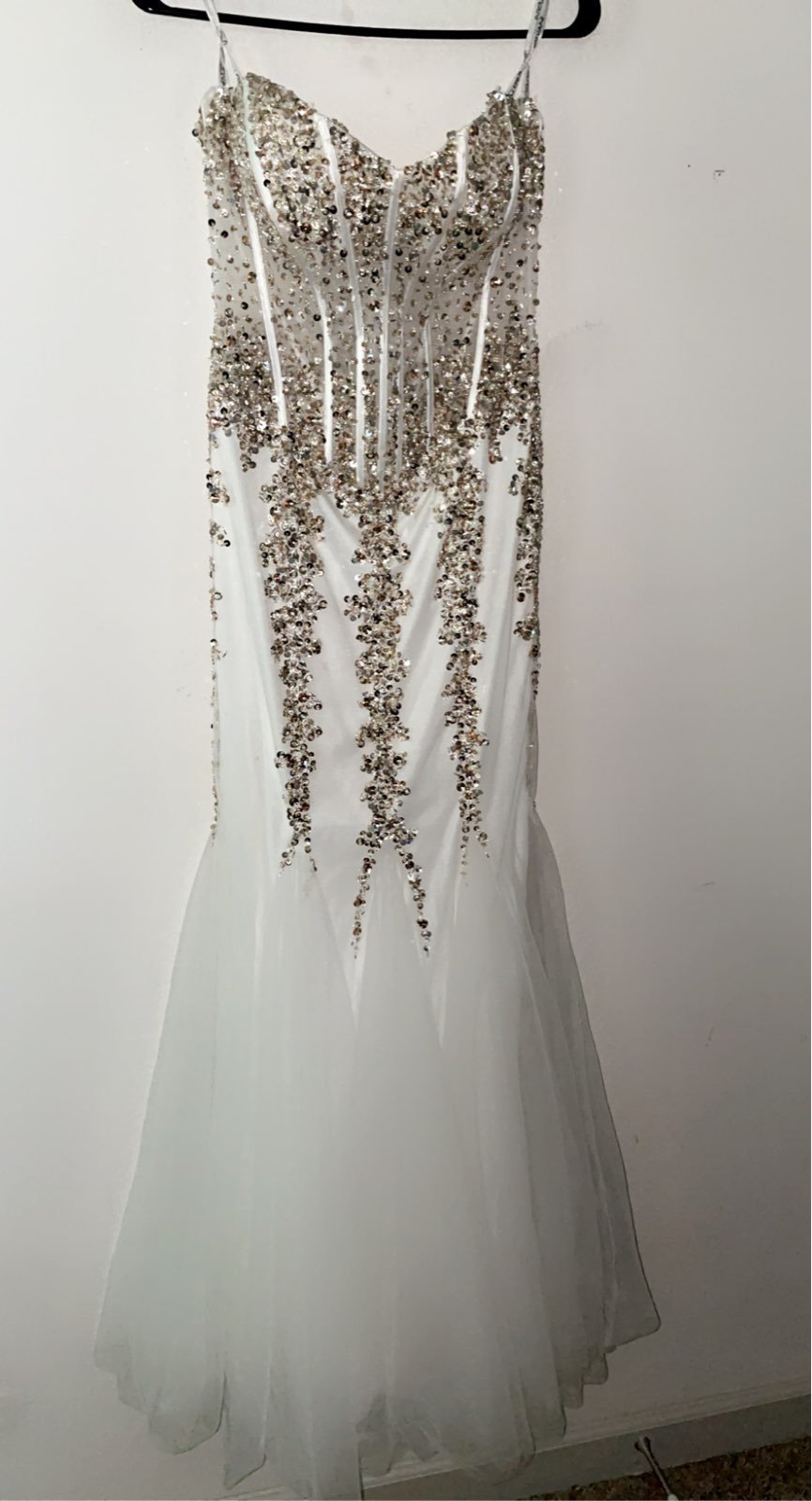 white prom dress