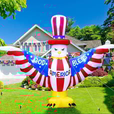 4th of July Patriotic Inflatable Outdoor Decorations, 6FT