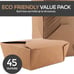 Food Containers Microwaveable Kraft Brown Take Out Boxes 45 oz (50 Pack)