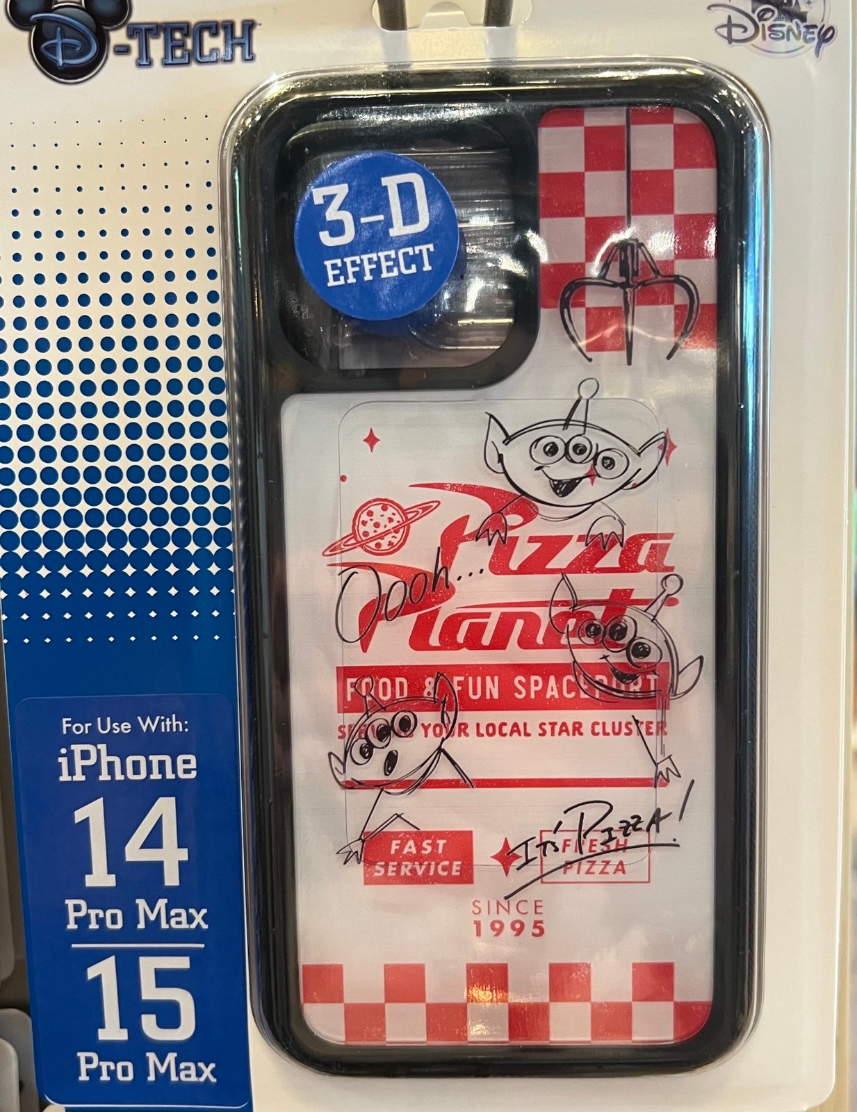 DISNEY PARKS Toy Story Alien Pizza Planet IPHONE 14 Pro Max & 15 Pro Max CASE