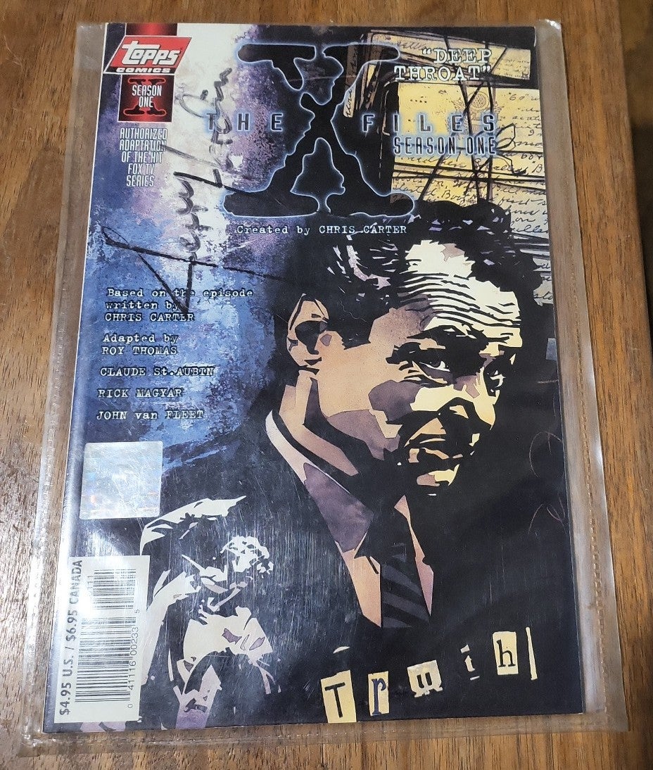 X-Files Deep Throat comic Signed
