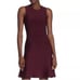 Theory NWT Bordeaux Marl Flare Knit Sleeveless Fit and Flare Dress Size XS