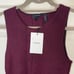 Theory NWT Bordeaux Marl Flare Knit Sleeveless Fit and Flare Dress Size XS