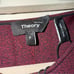 Theory NWT Bordeaux Marl Flare Knit Sleeveless Fit and Flare Dress Size XS