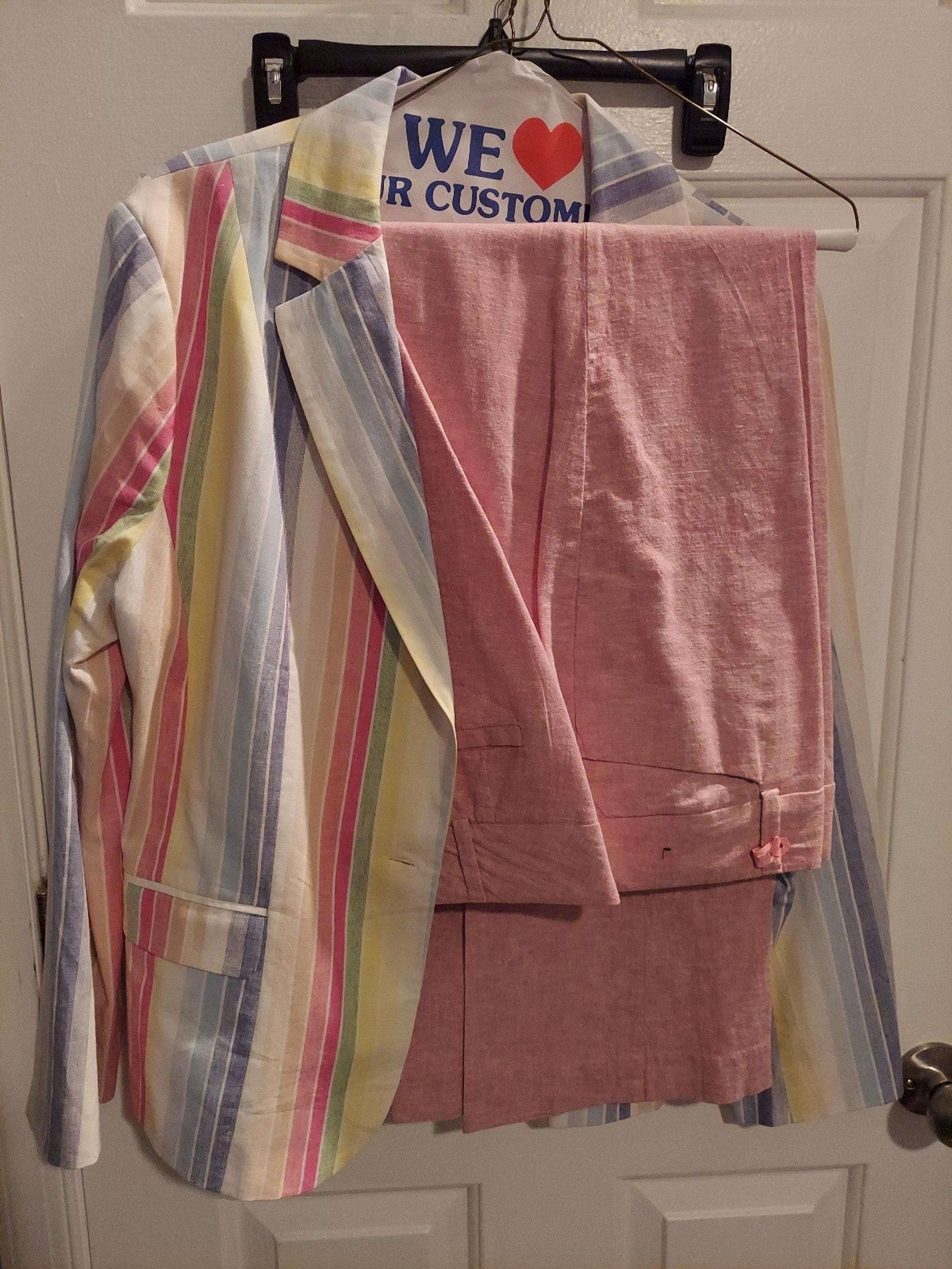 7th Avenue Suiting Collection Casual Linen Suit