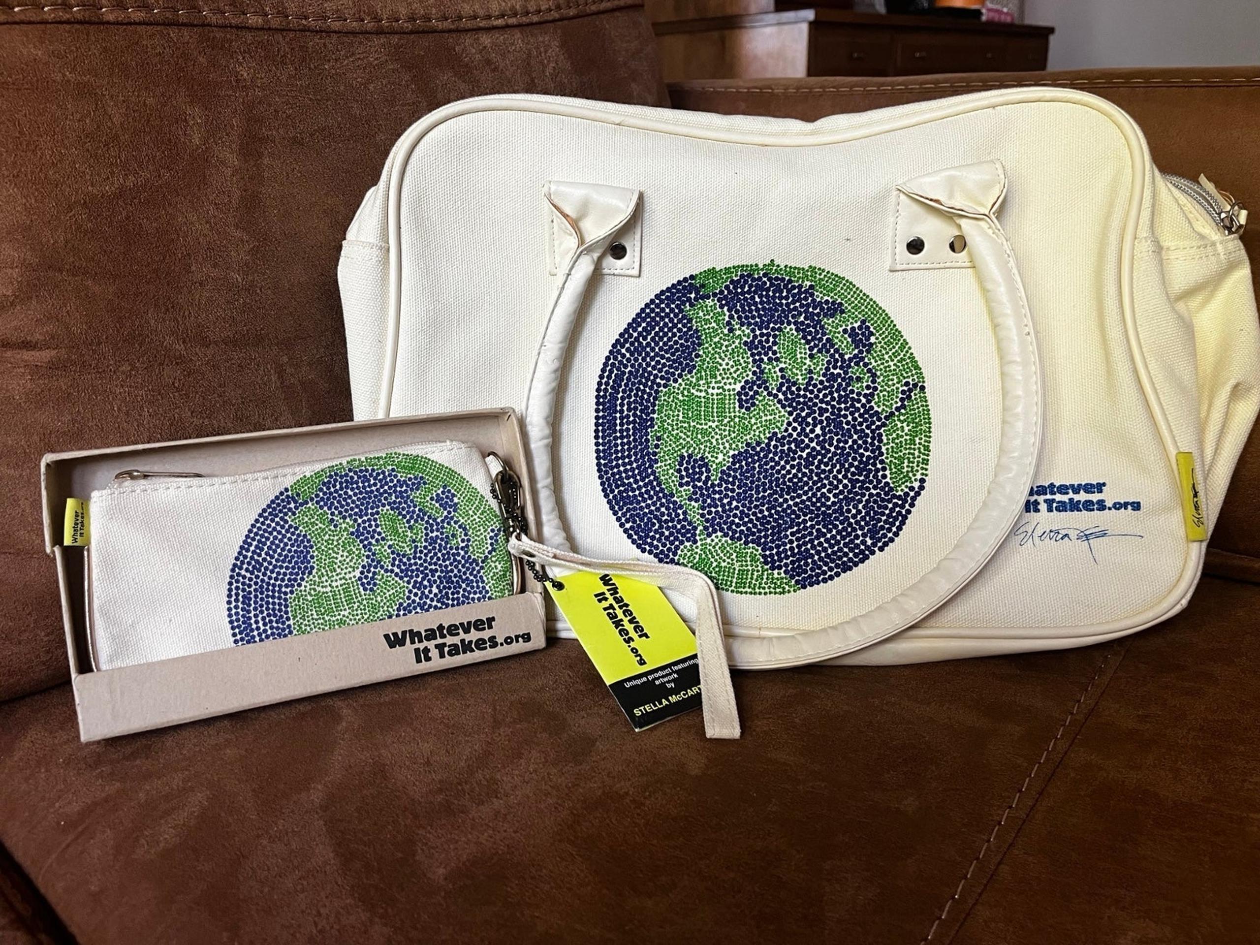 Stella McCartney Whatever It Takes Tote and small pouch