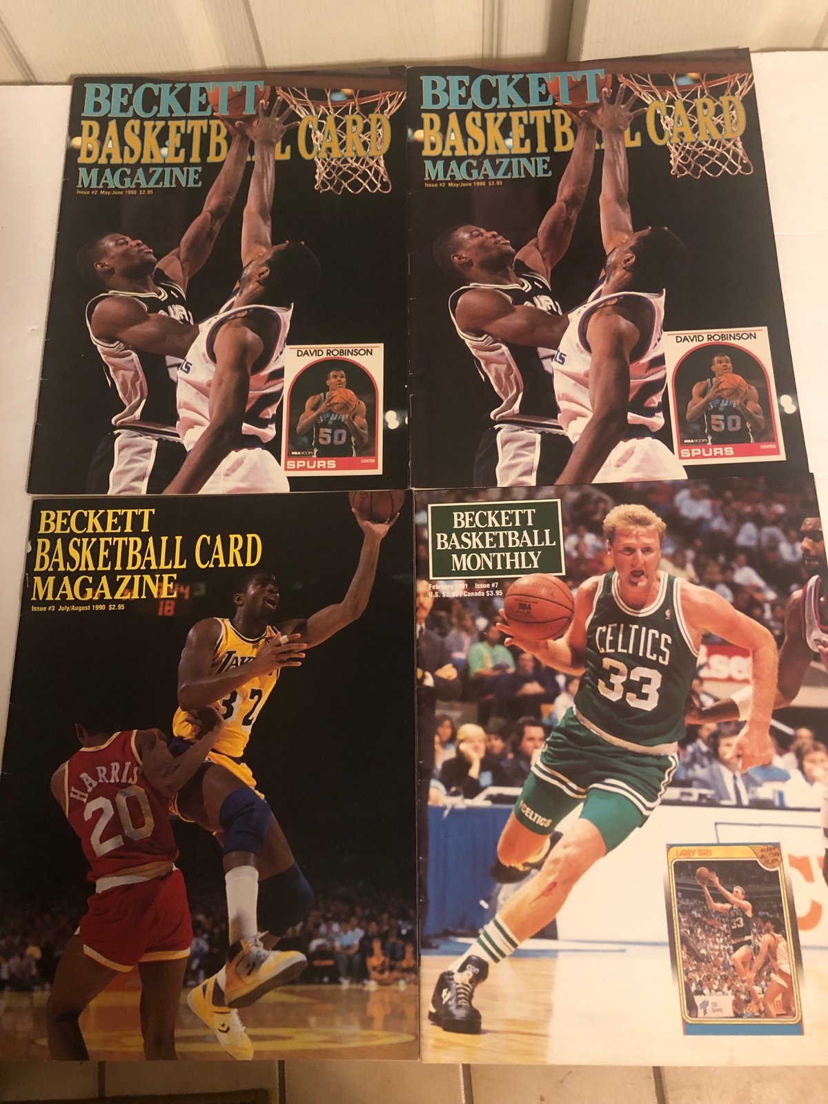 Vintage Lot of 4 Beckett Basketball Magazines READ DESCRIPTION