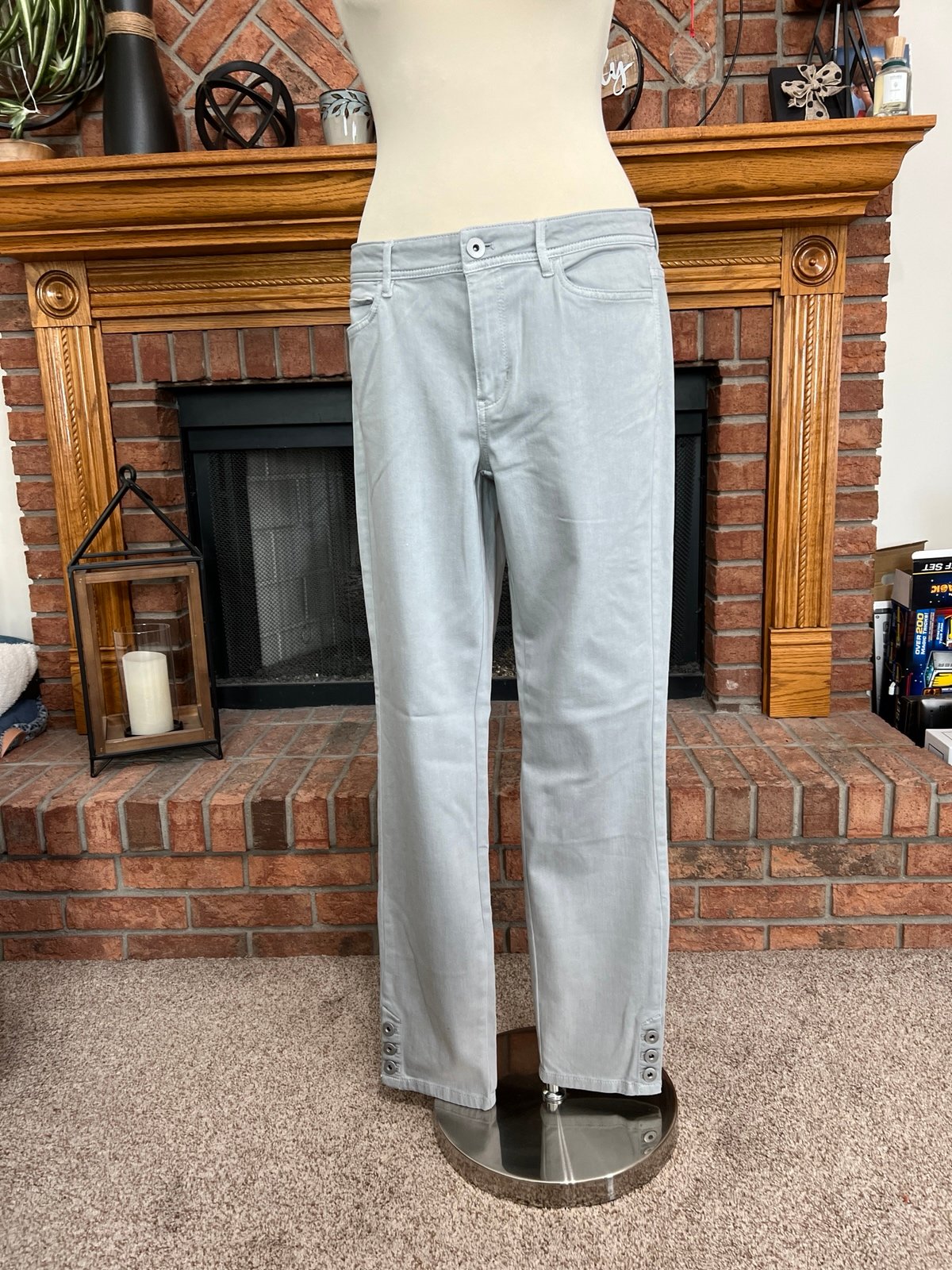 J.jill Light Zinc Authentic Fit Slim Ankle Jeans NWT 10T