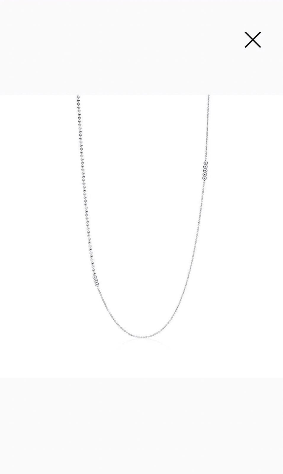 New Tiffany&Co mixed bead chain