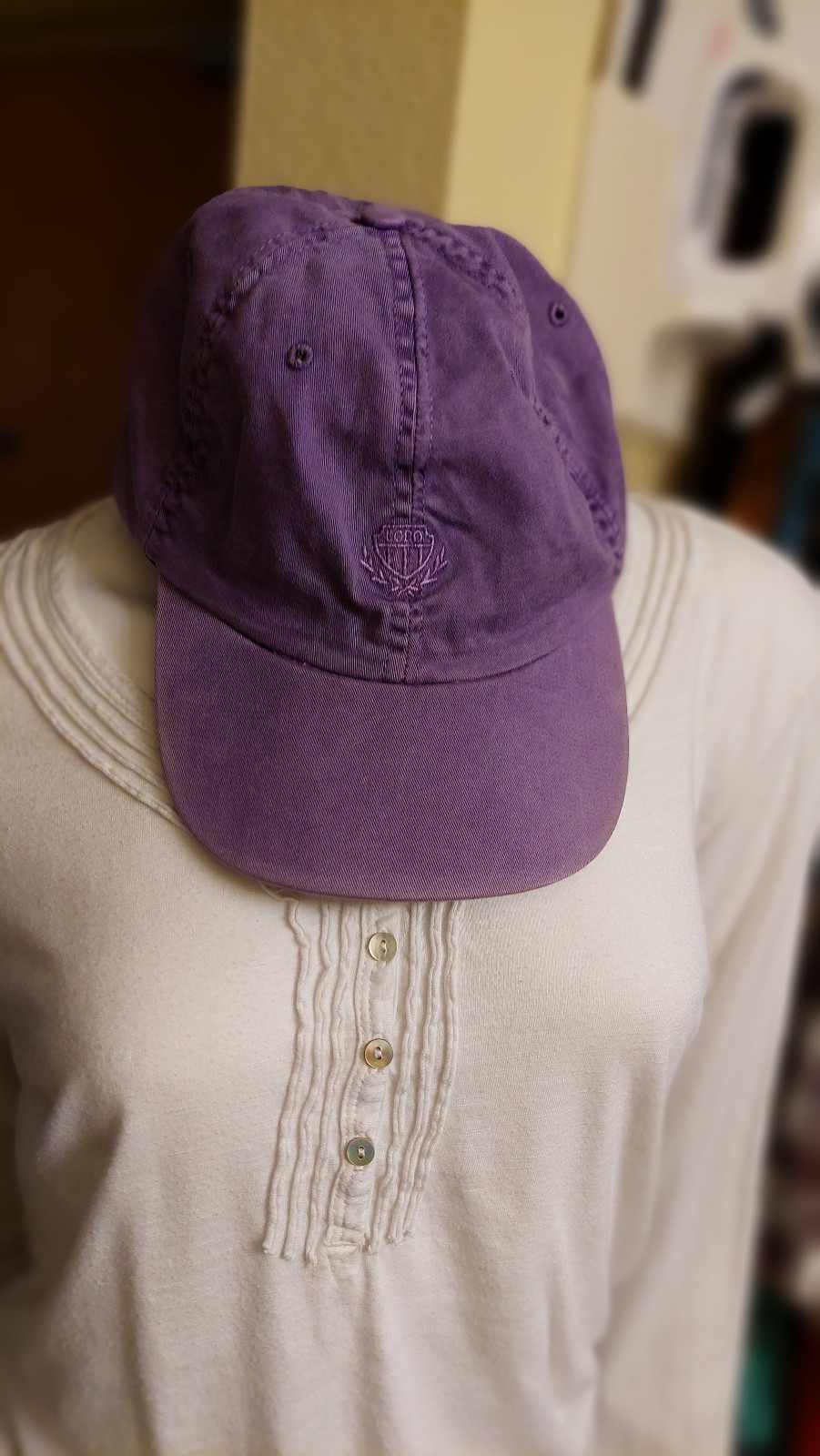 Hat Vintage Purple 90s y2k Cotton made in usa