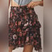 NWT By Anthropologie Asymmetrical Smocked Mini Skirt