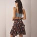 NWT By Anthropologie Asymmetrical Smocked Mini Skirt
