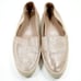 Donald Pliner Palm Brown Metallic Leather Flat Espadrille Slip Ons - 9 Narrow