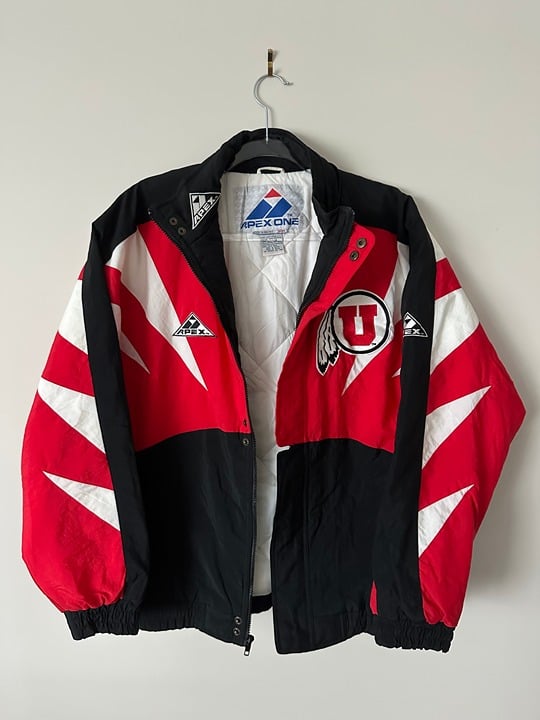 Vintage University of Utah Apex One Windbreaker Jacket - Size L