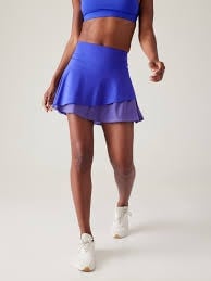 Athleta Size XL ACE MESH SKORT Lazurite Blue