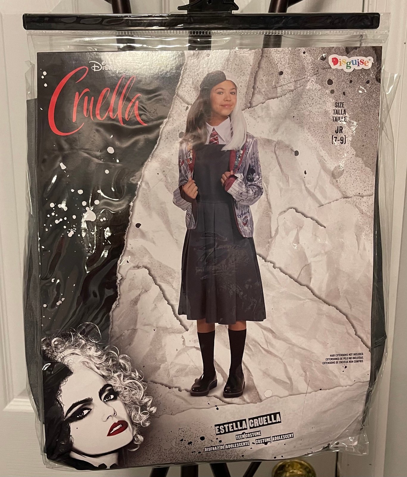 Estella Cruella Jr 7-9 School Deluxe Tween Costume 101 Dalmatians Halloween NWT